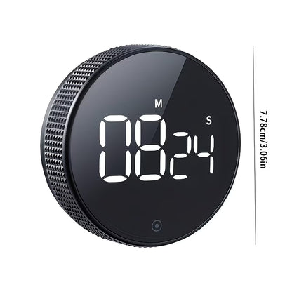 Sleek Magnetic Digital Kitchen Timer with LED Display & Alarm