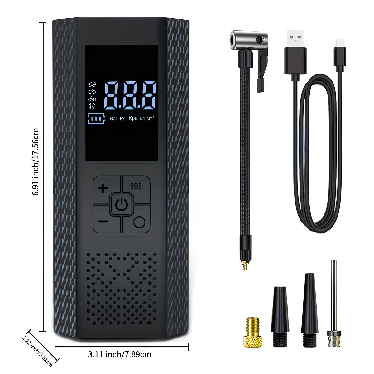 150PSI Portable Air Compressor / Tire Pressure Gauge